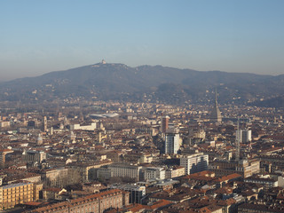 Aerial view of Turin