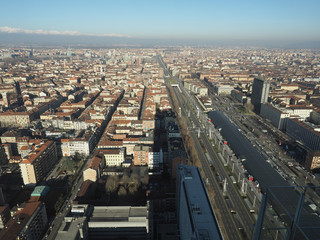Aerial view of Turin