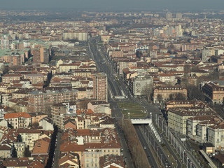 Aerial view of Turin