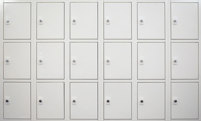 white locker cabinet