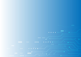 Vector abstract computer circuit High-tech technology background.