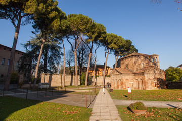 Fototapeta na wymiar Ravenna Italian mosaic capital, Italy - Emilia Romagna, Mausoleum of Galla Placidia