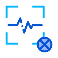 Cancel Action Voice Control Icon Vector Thin Line. Contour Illustration