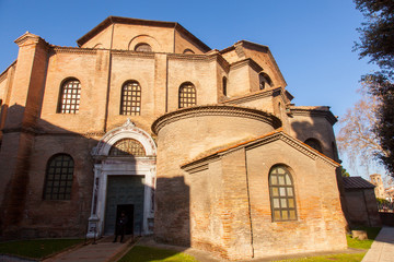 Fototapeta na wymiar Ravenna Italian mosaic capital, Italy - Emilia Romagna, Basilica of San Vitale