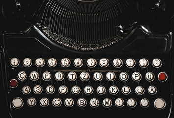 old black vintage typewriter