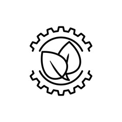 Agriculture technology, smart farming, plant stem, innovation concept, automation solution, growth control, crop improvement, thin line icon. Isolated on white background.