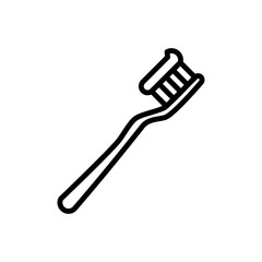 Toothbrush icon trendy design template