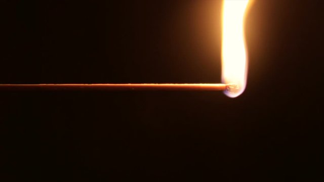 Fire mantel matches on a black background