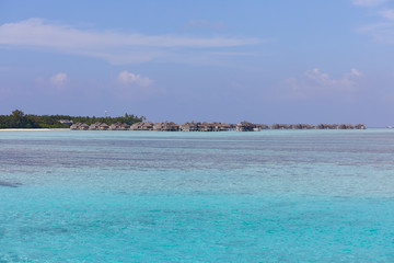 Gili Lankanfushi Maldives seen from Paradise Island (Lankanfinolhu), Maldives