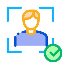 Man Winner Human Talent Icon Vector Thin Line. Contour Illustration