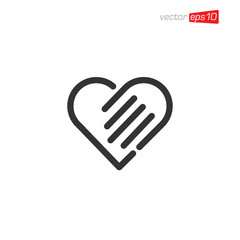 Heart Love Logo Icon Design Vector