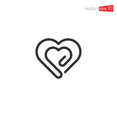 Heart Love Logo Icon Design Vector