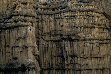 ruins of cliff in Thailand