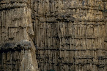 ruins of cliff in Thailand