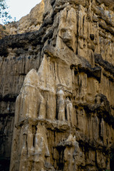 Fototapeta na wymiar ruins of cliff in Thailand
