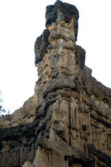 ruins of cliff in Thailand