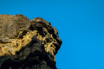 ruins of cliff in Thailand
