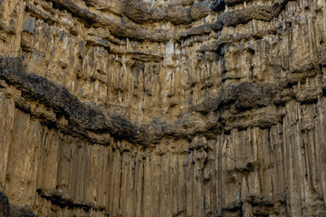 ruins of cliff in Thailand