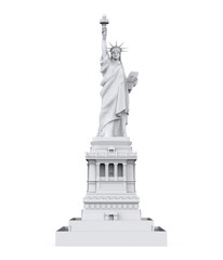 Fototapeta na wymiar Statue of Liberty Isolated