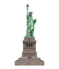 Fototapeta na wymiar Statue of Liberty Isolated
