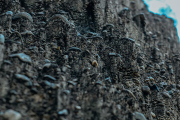 ruins of cliff in Thailand