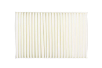 Car air filter isolated on white background