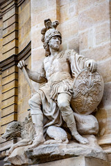 Obraz premium scuplture on the facade of Les Invalides