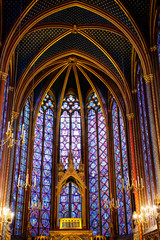 Fototapeta na wymiar Stained glass of Sainte-Chapelle