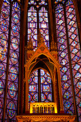 Fototapeta na wymiar Stained glass of Sainte-Chapelle