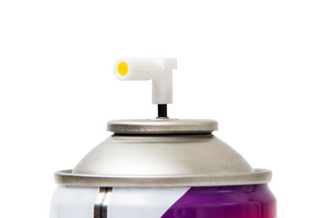 Spray aerosol isolated on white