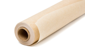 Parchment paper isolated on white