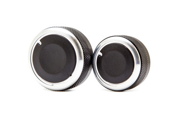 Controllers for machine isolated on white