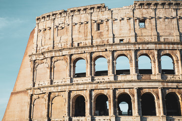 Obraz premium Detail of ancient Colosseum