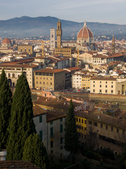Fototapeta na wymiar Italia, Toscana, Firenze, veduta della città e del duomo.