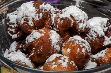 Sweet Donuts with Icing Sugar