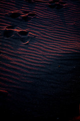 Sunset Light on Sand Grooves