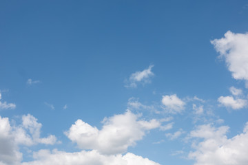 white clouds over blue sky