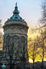 Wasserturm am Abend