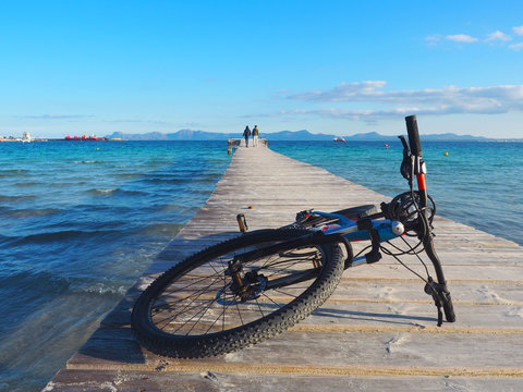 Mallorca - Radfahren am Meer in Alcudia