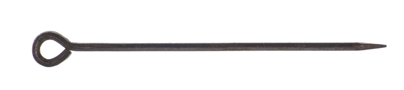 sharp iron stick isolated on white background