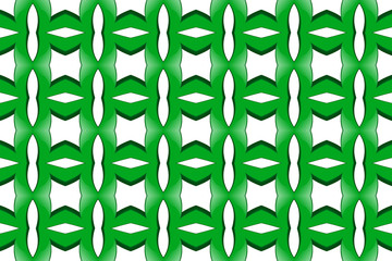 Seamless geometric pattern design illustration. Background texture. Used gradient in green color, white background.