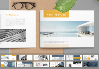 Architecture Layout with Yellow Accents