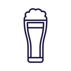 Isolated glass of beer vector design