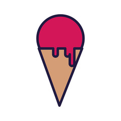 Isolated ice cream vector design
