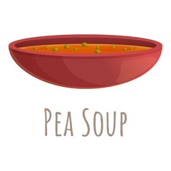 Pea soup icon. Cartoon of pea soup vector icon for web design isolated on white background