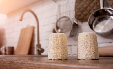 Bamboo natural eco washcloths. Zero waste
