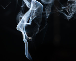 Smoke on a black background