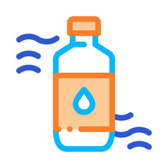 Medicine Bottle Biohacking Icon Vector Thin Line. Contour Illustration