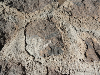 background volcanic soil in a close-up section