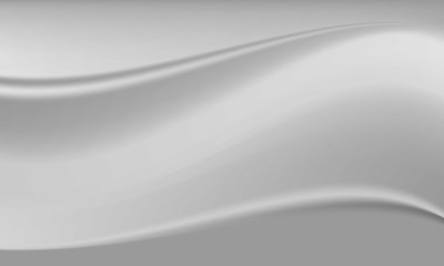 white silk cloth fabric wave overlapping with light and shadow.